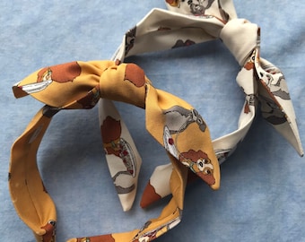 Headbands with character, Lady and the Tramp themed  bow band