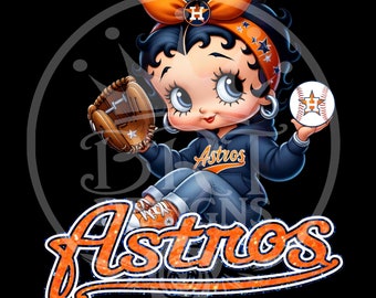 Astros Houston Betty Boop - both PNGs included