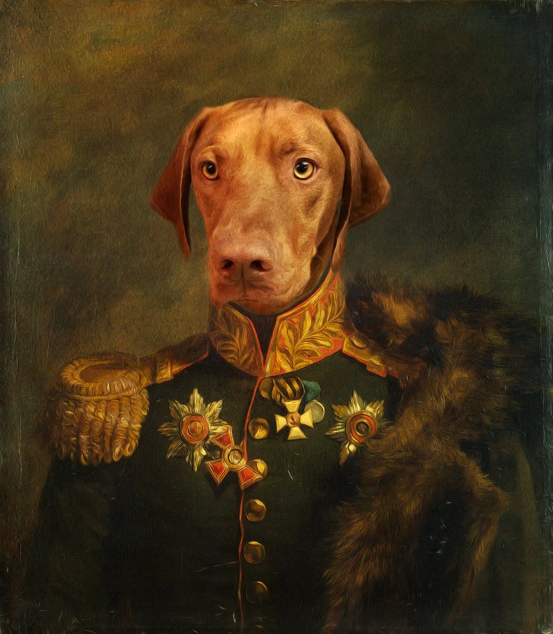 Whimsical and humorous, formal dog painting by Etsy Awards Finalist Animal Aristocrats Renaissance Pet Portrait. Come discover Handmade Decor & One of a Kind Finds from Etsy Award Finalists: Hello, Lovely Makers!