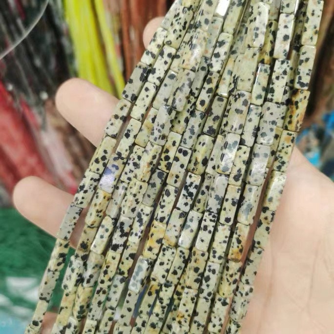 5-15 Pezzi Perline Di Pietra A Tubo Tondo Naturale 4 * 13 Mm - Foto 11