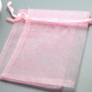 100 pcs Pink Organza Gift Bags,Pink Organza Bags,Gift Bag,Pink Organza Jewelry Bags
