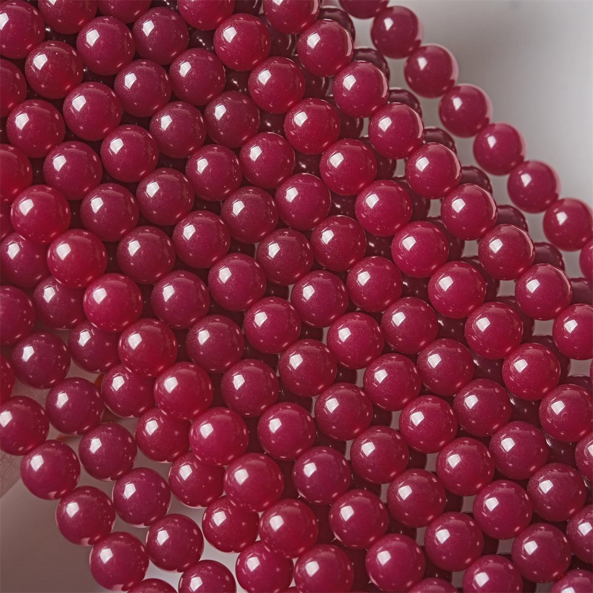 Natural Ruby Smooth and Round Beads,4mm/6mm/8mm/10mm Barklyite DIY ...