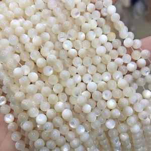 2mm-10mm Natural White Shell pearls Round Beads,pearls beads,Shell beads,Shells beads,15 inches one strand