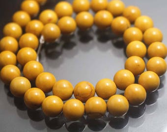 Yellow Jasper Beads,6mm/8mm/10mm Smooth and Round Yellow Jasper Beads,15 inches one starand