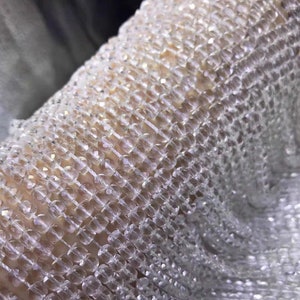 Natural Quartz Square Beads,Square Quartz Beads,15 inches one starand
