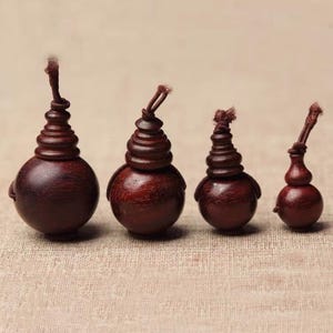 12mm-20mm Natural Sandalwood Guru Beads, Wood Guru Beads Supply,Guru Beads,Three Holes T-Beads Mala Making Beads,one set