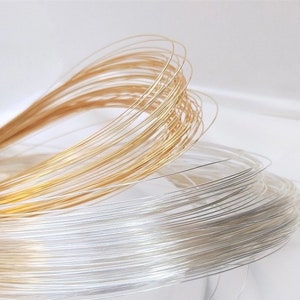 10 Meters 14k Flexible gold wire Silver wire copper wire anti-fading molding wire Copper wire winding DIY jewelry material