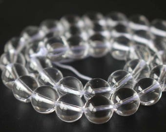 Naturalne starand 15 cali jeden kryształ kwarcu gładkie i okrągły kamień koraliki, 4mm / 6mm / 8mm / 10mm / 12mm kwarcowy koraliki luzem dostaw,