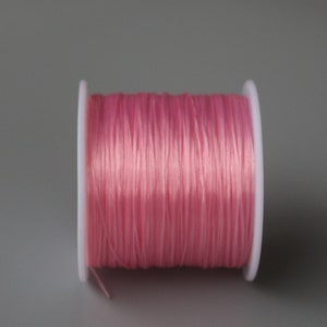 3 rouleaux de fil de fil élastique, cordons de fil élastique, fabrication/bijou, 0,8 mm image 4