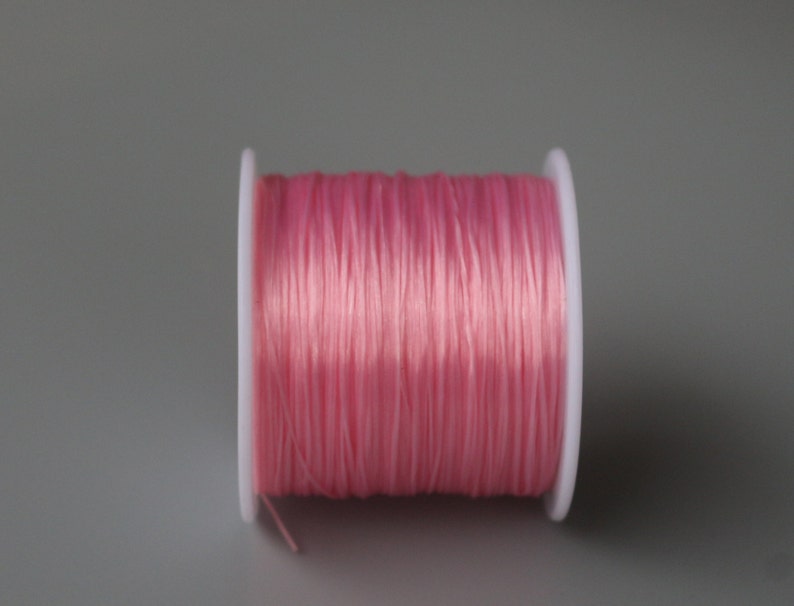 3 rouleaux de fil de fil élastique, cordons de fil élastique, fabrication/bijou, 0,8 mm image 4