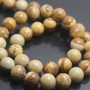 Picture Jasper Beads,6mm/8mm/10mm/12mm Smooth and Round Jasper Beads,15 inches one starand