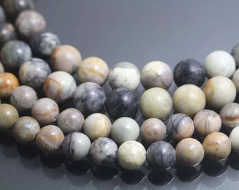 Picasso Jasper Beads,6mm/8mm/10mm/12mm Smooth and Round Stone Beads,15 inches one starand