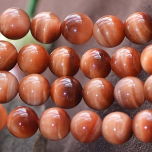 Natural AAAA Tiger&#39;s eye Smooth and Round Beads,6mm/8mm/10mm/12mm Tiger&#39;s eye Beads Bulk Supply,15 inches one strand