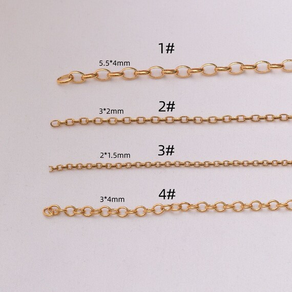 thumbnail image 2 of 109 Yards Iron Cross Oval Link Chain – 3x2x0.6mm, Unwelded Spool For Crafting 2 of 6