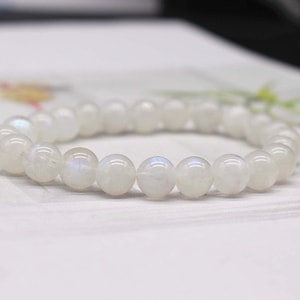 Natural blue Moonstone Beads Bracelet,blue Moonstone Beaded Bracelet,Jewelry Gift Bracelet,wholesale bracelet,bulk bracelet supply