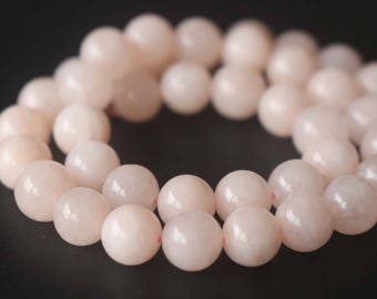 Natural Pink Morganite Smooth and Round Beads,6mm/8mm/10mm/12mm Pink Morganite Beads,15 inches one starand