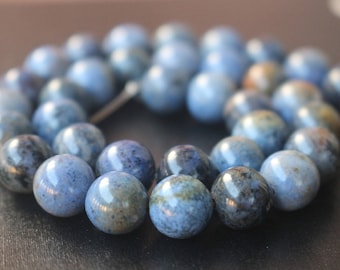 Sunset Dumortierite Beads,6mm/8mm/10mm/12mm Smooth and Round Stone Beads,15 inches one starand