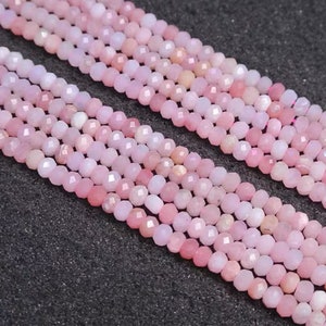 Natural Pink Opal Rondelle Beads,3×4mm Gemstone Beads supply,15 inches one starand