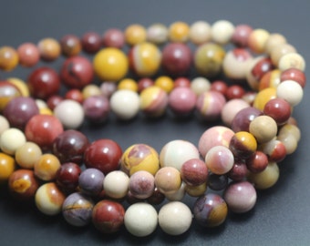 Mookaite Beads,6mm/8mm/10mm/12mm Smooth and Round Stone Beads,15 inches one starand