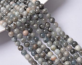 Natural Devil Aquamarine Smooth Round Beads,6mm/8mm/10mm/12mm aquamarine Beads Supply,15 inches one strand