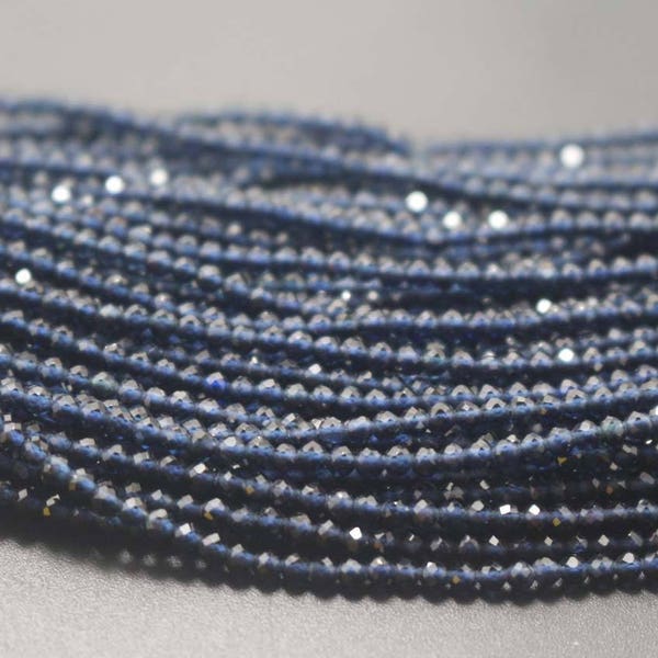 Faceted Iolite Beads,Iolite Faceted beads bulk supply,Small size beads,15 inches one starand