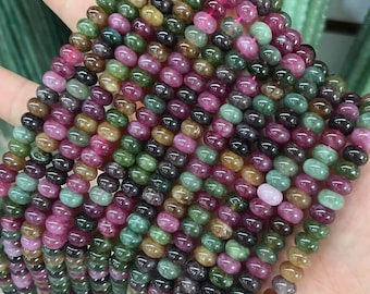 Perline Di Rondelle Di Giada Naturale 5x8mm, Perline Di Giada - Foto 8