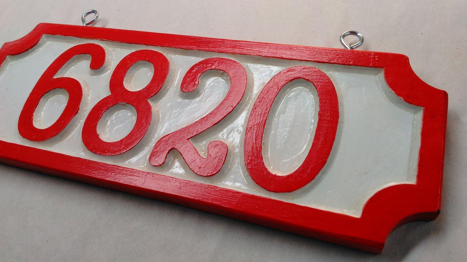 Custom wooden carved House Number sign or house number plaque Etsy