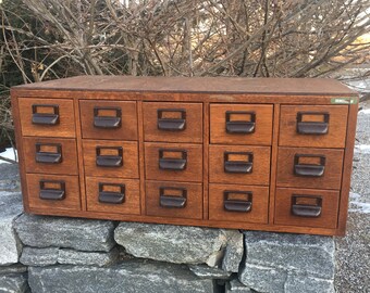 Globe Wernicke Dovetailed Single Drawer Library Card Etsy