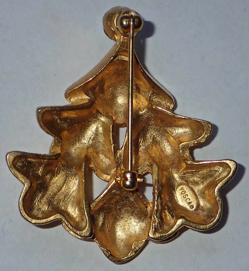 Gerard YOSCA Christmas Tree Pin SCARCE Book Piece Puffy 3D Etsy