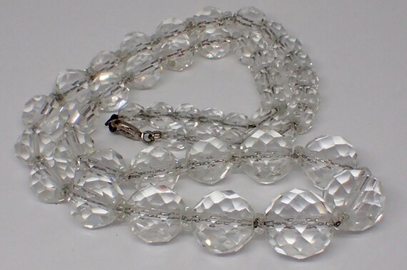 Rock Crystal Faceted Beads & Sterling Silver Chai… - image 5