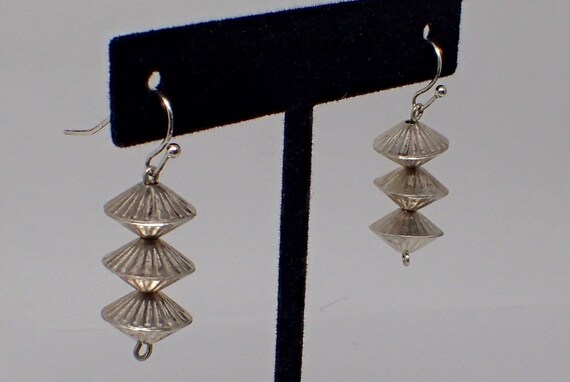 Sterling Mid Century Earrings 1960's Japanese Lant