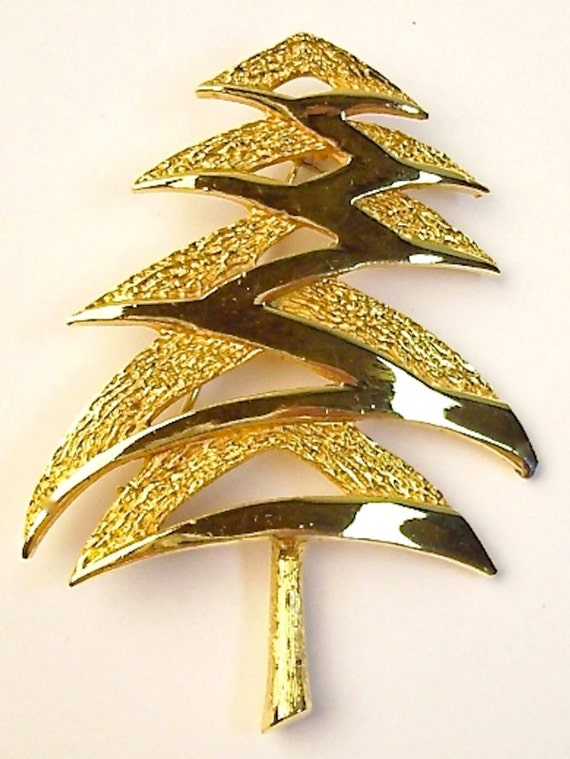 Mylu 1960's Zig-Zag Christmas Tree Pin, RARE Book… - image 4