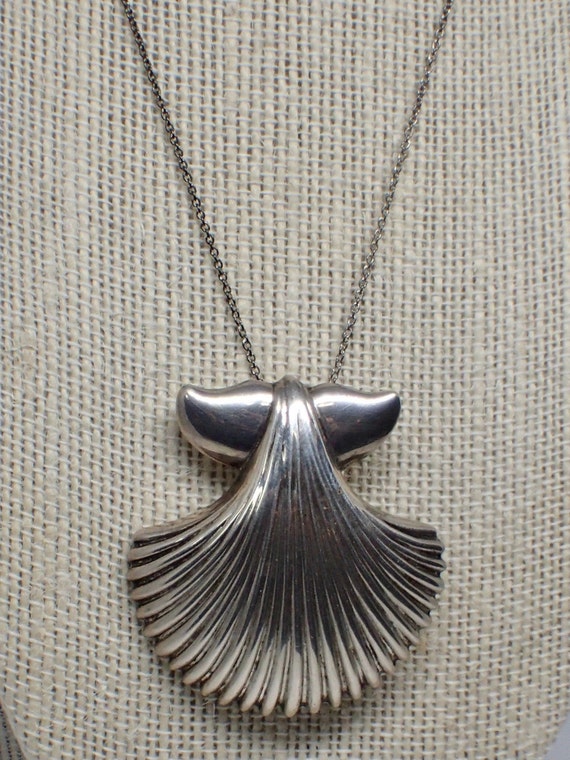 Kabana Sterling Scallop Shell Whale Tail Brooch P… - image 6