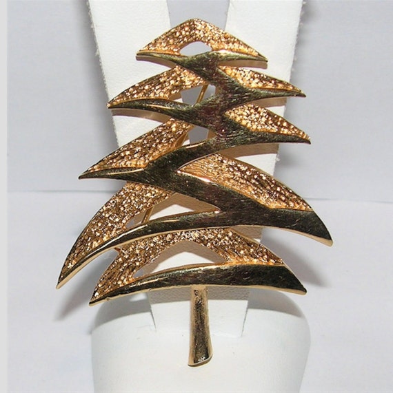 Mylu 1960's Zig-Zag Christmas Tree Pin, RARE Book… - image 3