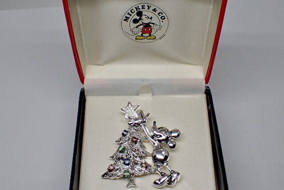 Napier Mickey Mouse Disney Christmas Tree Pin Brooch in   Etsy