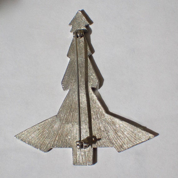 Art Deco Thunderbird Design Christmas Tree Pin, R… - image 4