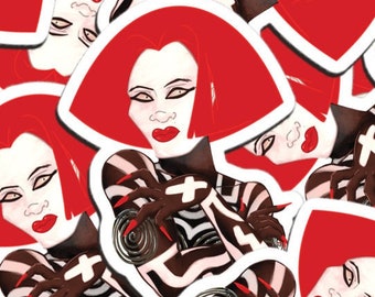 VAMP Katrina Vampire Grace Jones Screen Icon Vinyl Sticker