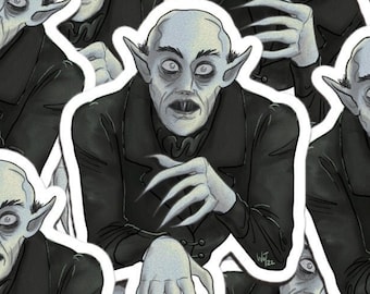 Count Orlok Nosferatu Vampire Horror Screen Icon Vinyl Sticker