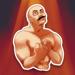 Bronson Screen Icon Muskeln Vinyl Sticker