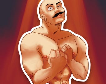Tom Hardy Bronson Screen Icon Muscles Vinyl Sticker