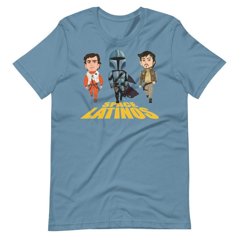 Space Latinos T-Shirt Unisex Steel Blue