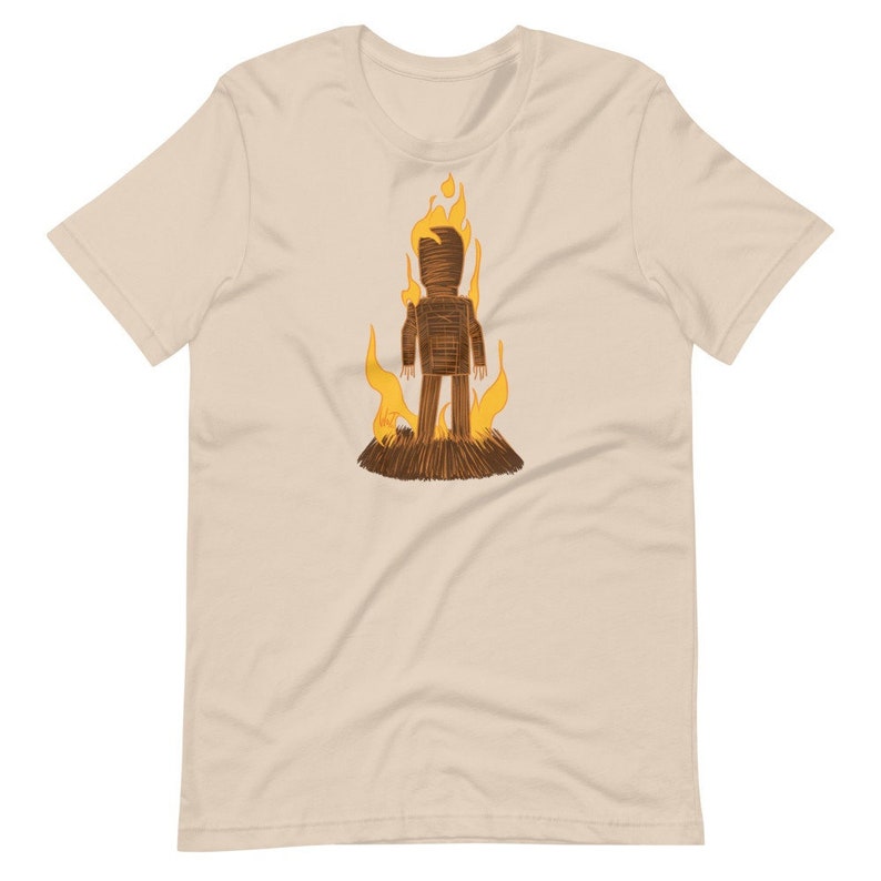 Chibi Wicker Man T-Shirt Unisex Soft Cream