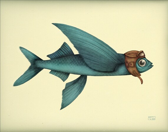 flying fish hat