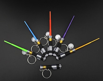 Retractable Lightsaber Keychain