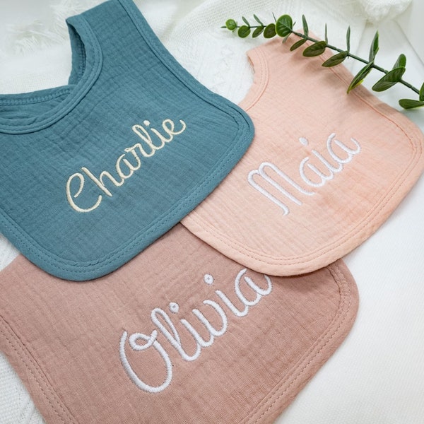 Personalized Embroidery Bib,Custom baby bib,Embroidery baby gift,Personalized baby gift