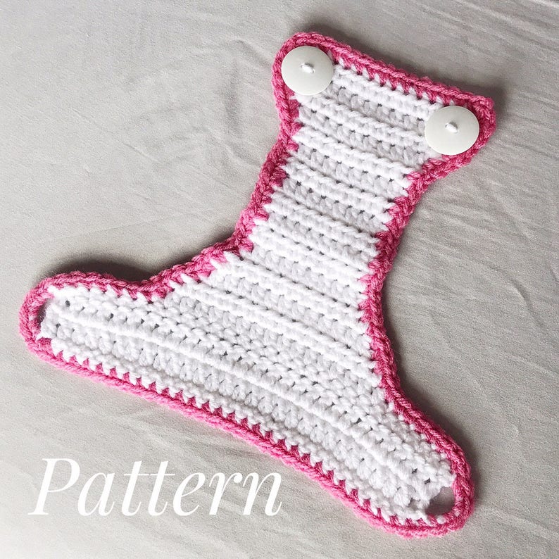 Crochet Pattern//Crochet Baby Doll Diaper//Baby Doll Etsy
