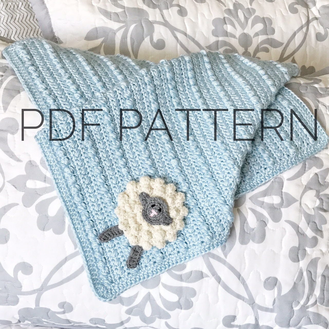 Crochet Security Blanket Pattern//Crochet Baby Blanket Etsy