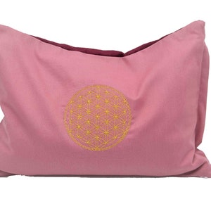 Energy pillow old pink with the Flower of Life