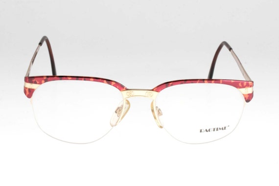 Clubmaster Inspired semi-rimless glasses, enamel t