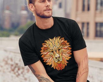 Golden Lion Mosaic T-Shirt